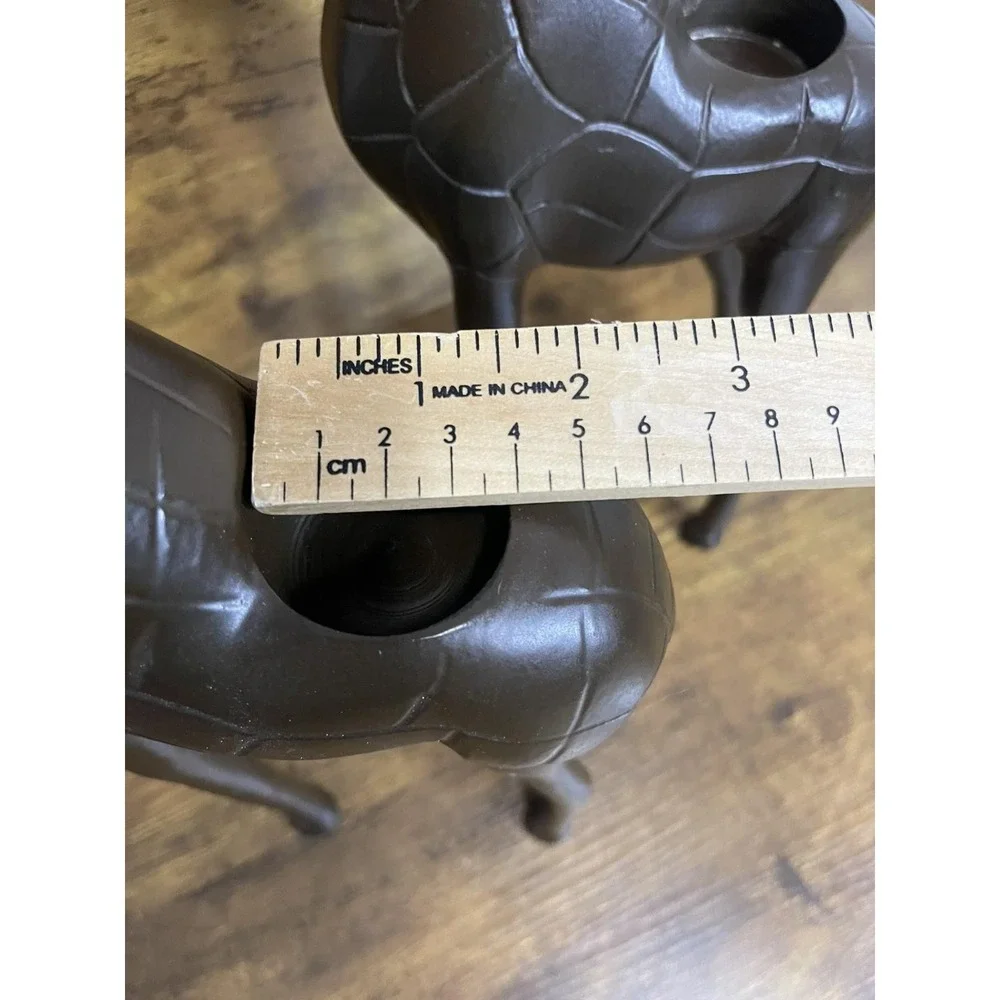 Lot 2 large Tall‎ Metal giraffe set candle/tealight holders/ Fireplace Decor